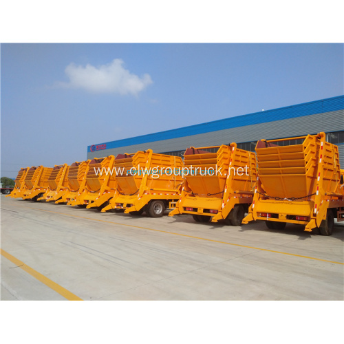 Small swing arm roll container refuse garbage truck